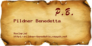 Pildner Benedetta névjegykártya